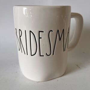 Rae Dunn BRIDESMAID Ceramic Mug, White Artisan Collection by Magenta